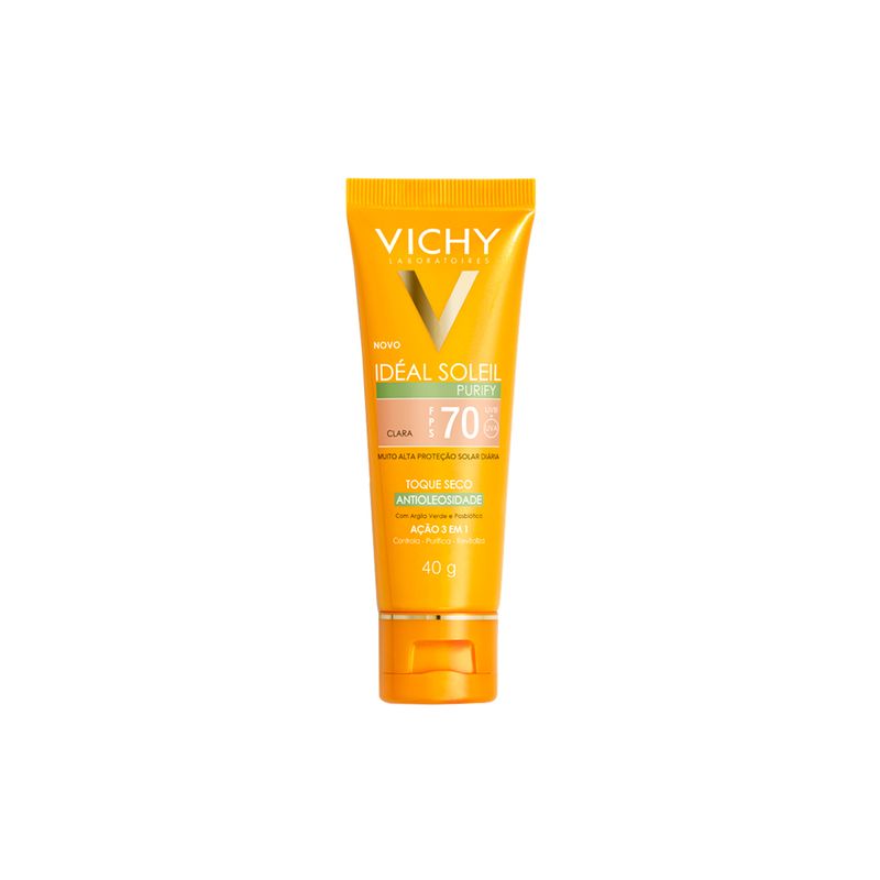 Kit-Vichy-Ideal-Soleil-e-Normaderm-Protetor-Solar-Facial-FPS-70-Clara-40-g-Gel-Facial-de-Limpeza-40-g-Frasco