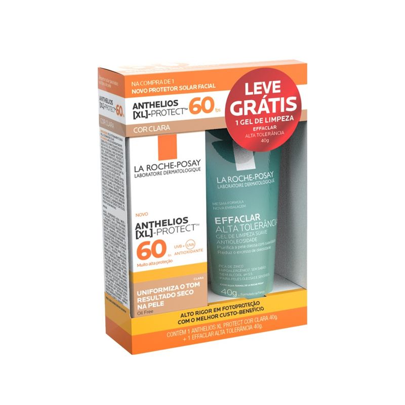 Kit-La-Roche-Posay-Protetor-Solar-Facial-FPS-60-Clara-40-g-Gel-Facial-de-Limpeza-40-g-Caixa