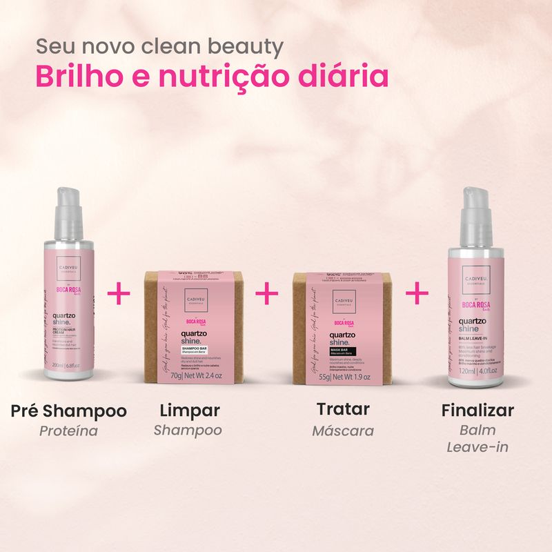 Kit-Cadiveu-Essentials-Quartzo-Shine-by-Boca-Rosa-em-barra---Shampoo-70-g---Mascara-55-g---Leave-in---120-ml---Proteina-de-Brilho-200-ml-Cronograma-Basico