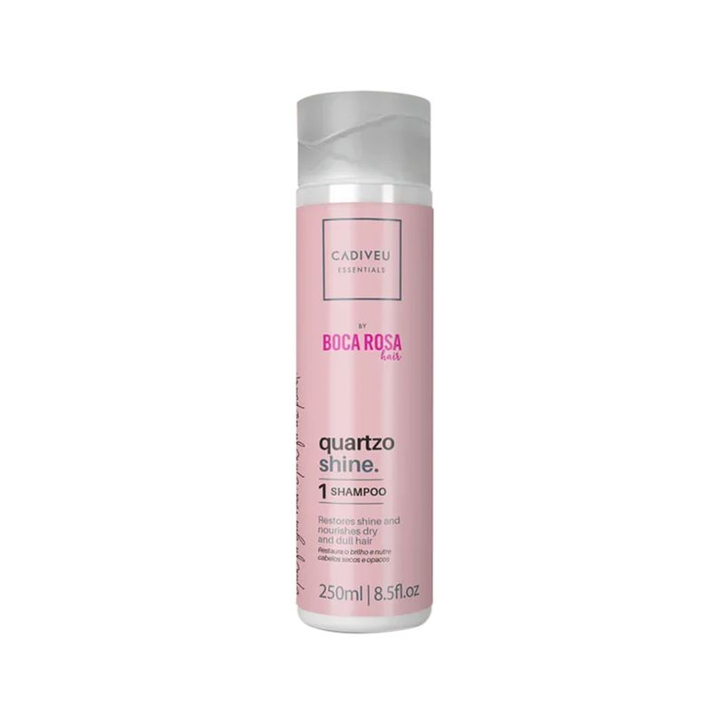 Kit-Cadiveu-Essentials-Quartzo-Shine-by-Boca-Rosa-Hair-Tratamento-Completo---5-Produtos-Frasco-Shampoo