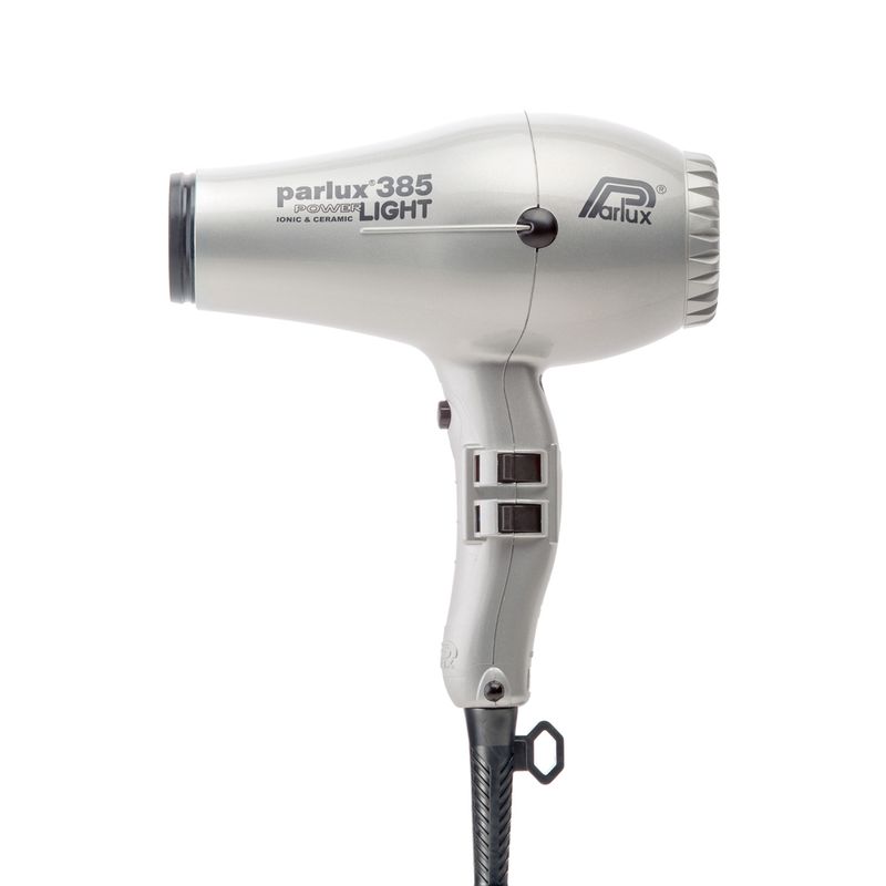 Secador-de-Cabelo-Parlux-385-Powerlight-2100W-com-2-Velocidades-Prata-110V-Secador-Sem-Bico