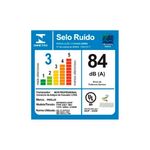 Secador-de-Cabelo-Parlux-385-Powerlight-2100W-com-2-Velocidades-Vermelho-110V-Etiqueta-Informativa-Potencia