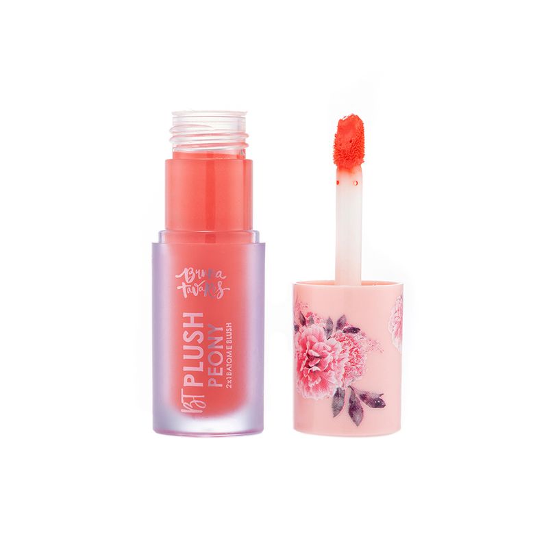 Batom-Liquido-Matte-Bruna-Tavares-BT-Plush-Coral-Charm-63-ml-Produto-Aberto