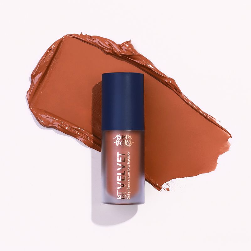 Primer-e-Sombra-Liquida-2x1-Bruna-Tavares-BT-Velvet-Toffee-6-ml-Textura