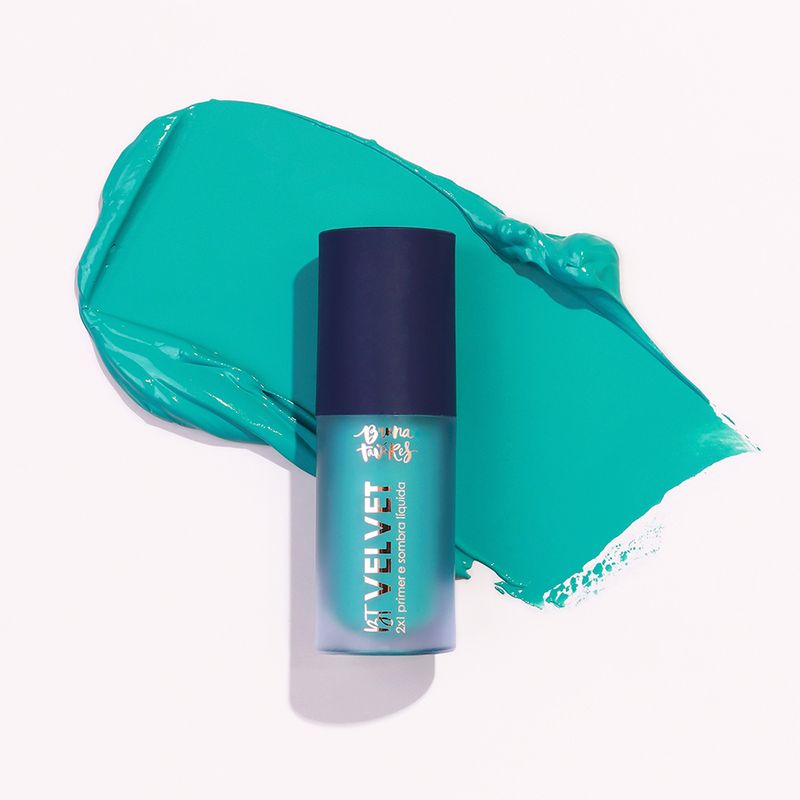 Primer-e-Sombra-Liquida-2x1-Bruna-Tavares-BT-Velvet-Teal-6-ml-Textura