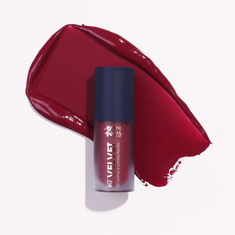 Primer-e-Sombra-Liquida-2x1-Bruna-Tavares-BT-Velvet-Cherry-6-ml-Textura