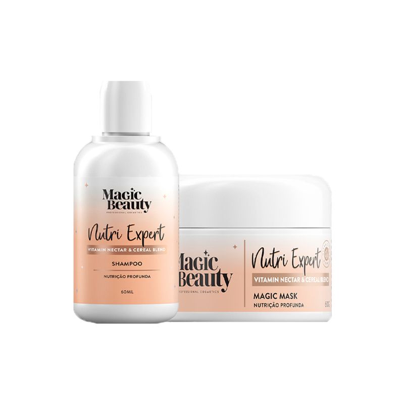 Kit-Magic-Beauty-Nutri-Expert-Vitamin-Nectar-Mini-Shampoo-60ml-Mini-Mascara-60g-Produtos