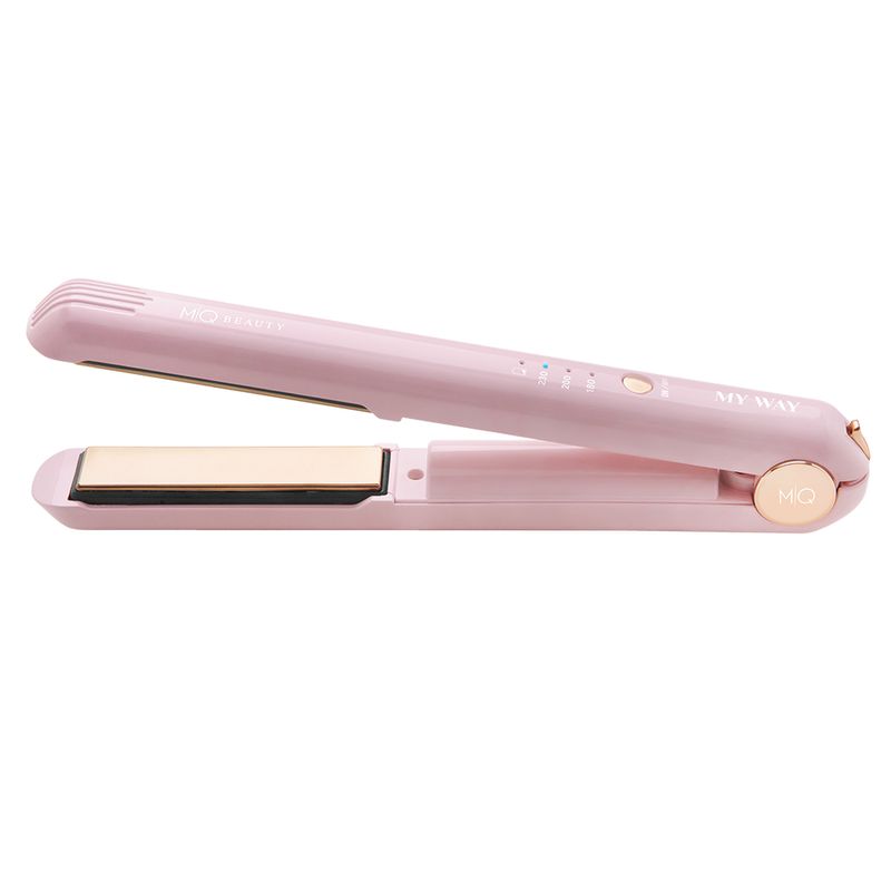 Prancha-de-Cabelo-MQ-Beauty-My-Way-Ceramica-230°C-Rosa-Bivolt-Prancha