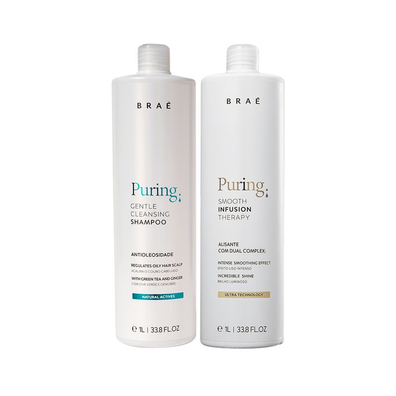 Kit-Brae-Puring-Shampoo-1000-ml-Tratamento-Efeito-Liso-1000-ml-Produtos