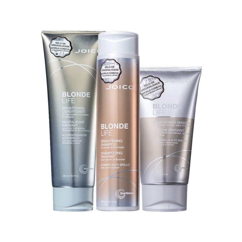 Kit-Joico-Blonde-Life-Shampoo-300-ml-Condicionador-250-ml-Mascara-de-Brilho-150-ml-Produtos