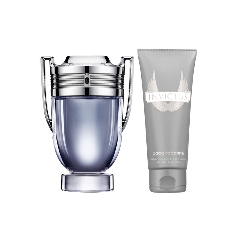 Kit-Perfume-Paco-Rabanne-Invictus-Masculino-Eau-de-Toilette-100-ml---Gel-de-Banho-100-ml-Perfume-e-Gel-de-Banho