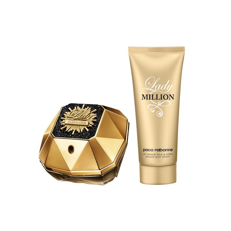 Kit-Perfume-Paco-Rabanne-Lady-Million-Fabulous-Feminino-Eau-de-Parfum-80-ml---Locao-Corporal-100-ml-Perfume-e-Locao-Corporal