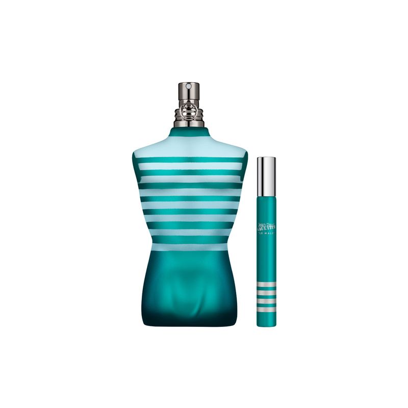 Kit-Perfume-Jean-Paul-Gaultier-Le-Male-Eau-de-Toilette-Masculino-200-ml---Miniatura-10-ml-Perfume-e-Miniatura