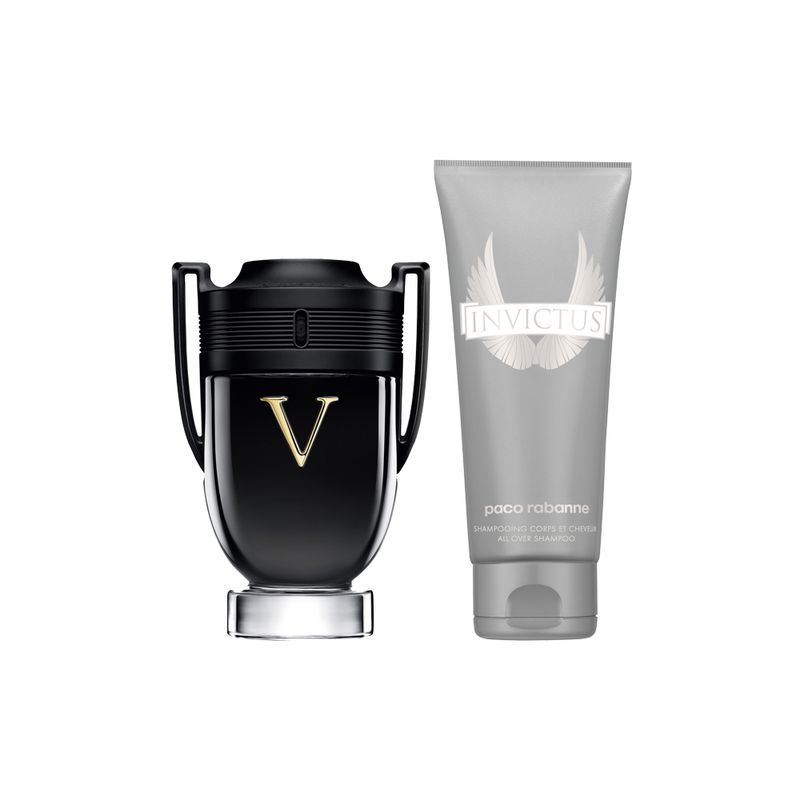 Kit-Perfume-Paco-Rabanne-Invictus-Victory-Masculino-Eau-de-Parfum-100-ml---Gel-de-Banho-100-ml-Perfume-e-Gel-de-Banho