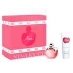 Kit-Perfume-Nina-Ricci-Feminino-Eau-de-Toilette-80-ml---Locao-Corporal-100-ml-Vitrine