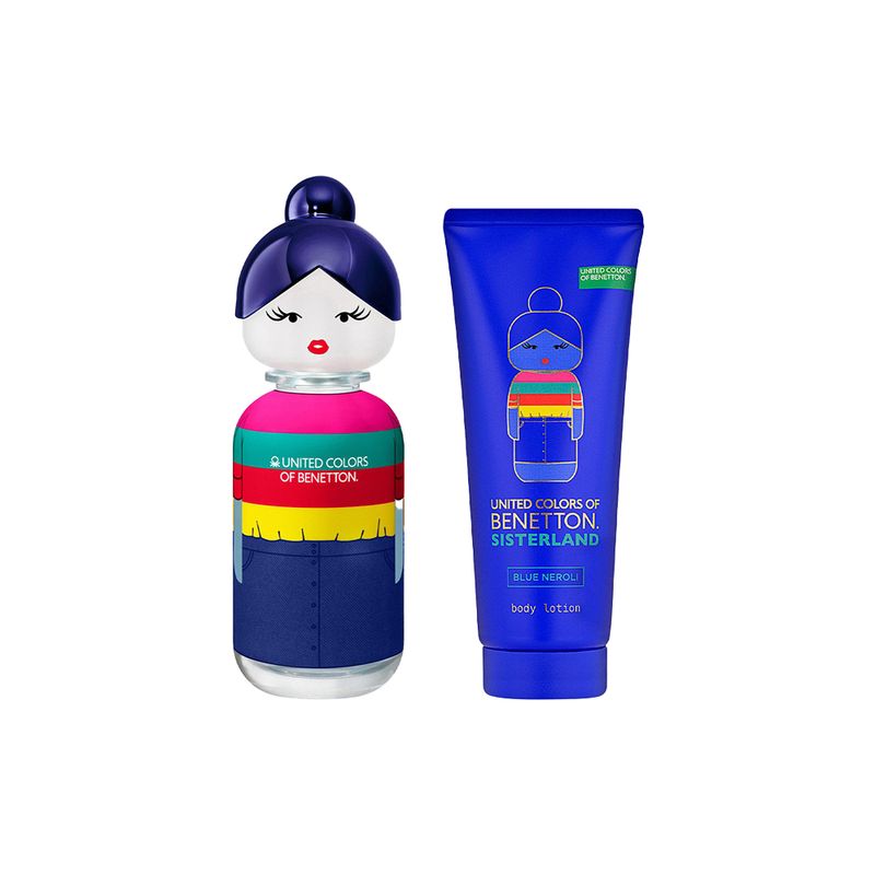 Kit-Perfume-Benetton-Sisterland-Blue-Neroli-Feminino-Eau-de-Toilette-80-ml---Locao-Corporal-75-ml-Perfume-e-Locao