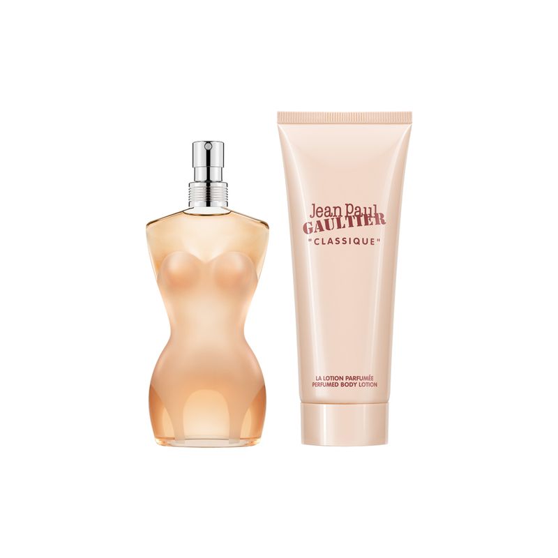 Kit-Perfume-Jean-Paul-Gaultier-Classique-Feminino-Eau-de-Toilette-50-ml---Locao-Corporal-75-ml-Perfume-e-Locao