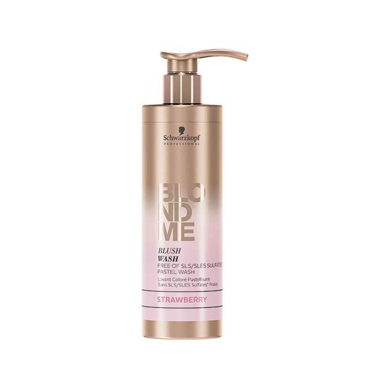 Shampoo-Tonalizante-Schwarzkopf-Professional-BlondMe-Blush-Wash-Strawberry-250-ml-Vitrine