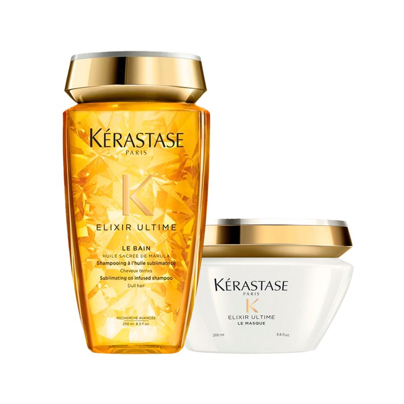 Kit-Kerastase-Exilir-Ultime-Shampoo-250-ml-Mascara-200-ml-Vitrine