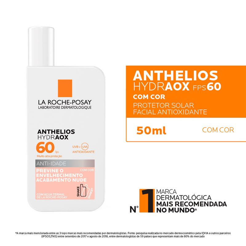 Protetor-Solar-Facial-La-Roche-Posay-Anthelios-Anti-idade-FPS-60-com-Cor-50-ml-Recomendacao