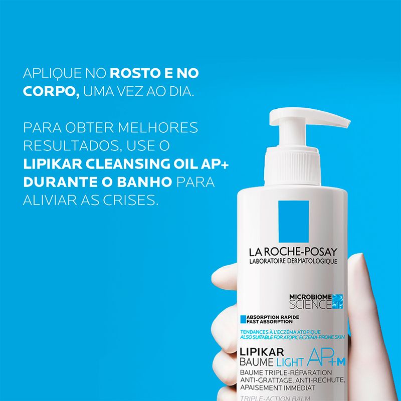 Creme-Hidratante-Corporal-La-Roche-Posay-Lipikar-Baume-Light-AP-M-400-ml-Frasco