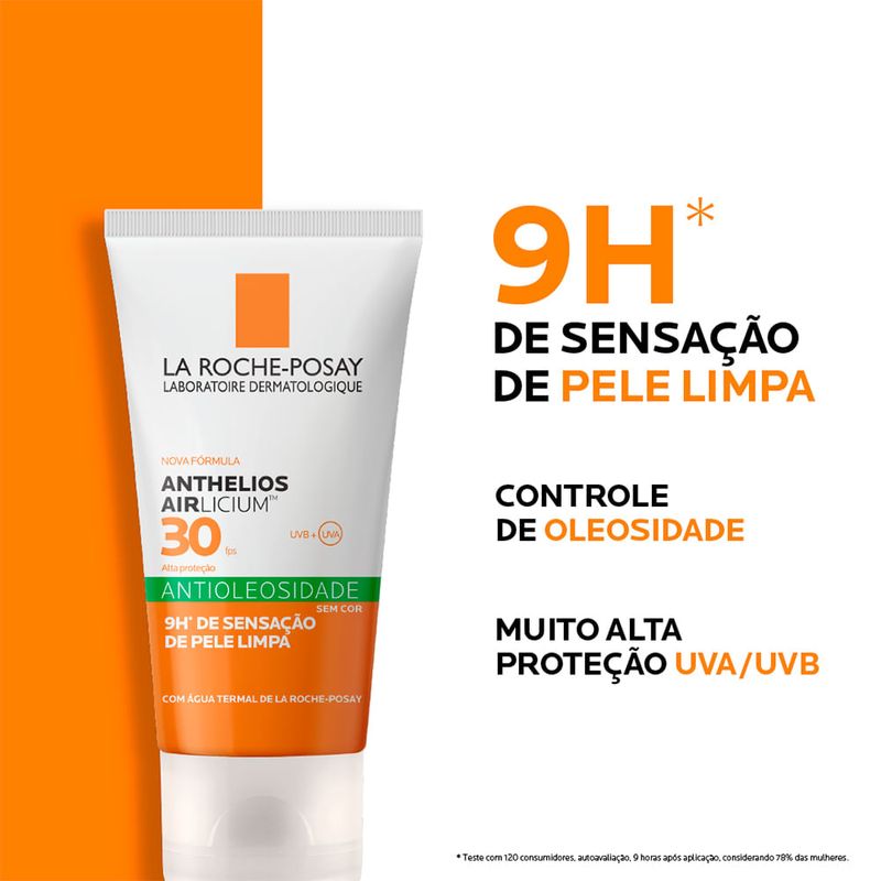 Protetor-Solar-Facial-La-Roche-Posay-Anthelios-Antioleosidade-Airlicium-FPS-30-50-g-Resultado