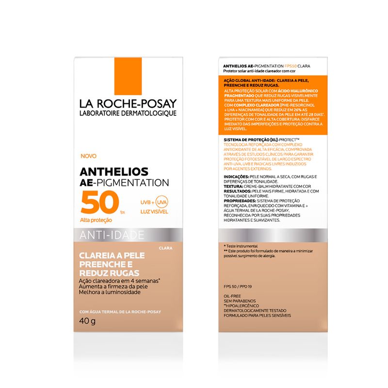 Protetor-Solar-Facial-La-Roche-Posay-Anthelios-Anti-idade-FPS-50-Clara-40-g-Caixa