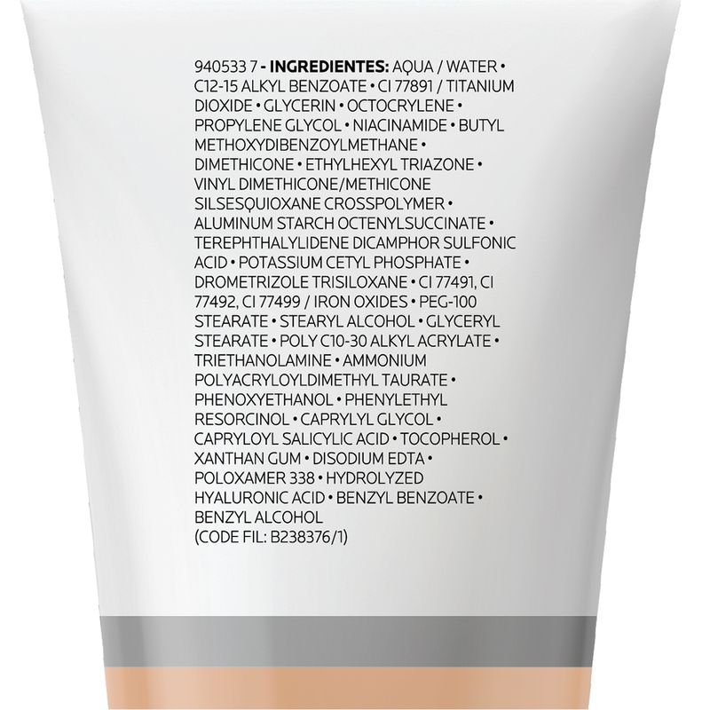 Protetor-Solar-Facial-La-Roche-Posay-Anthelios-Anti-idade-FPS-50-Clara-40-g-Ingredientes