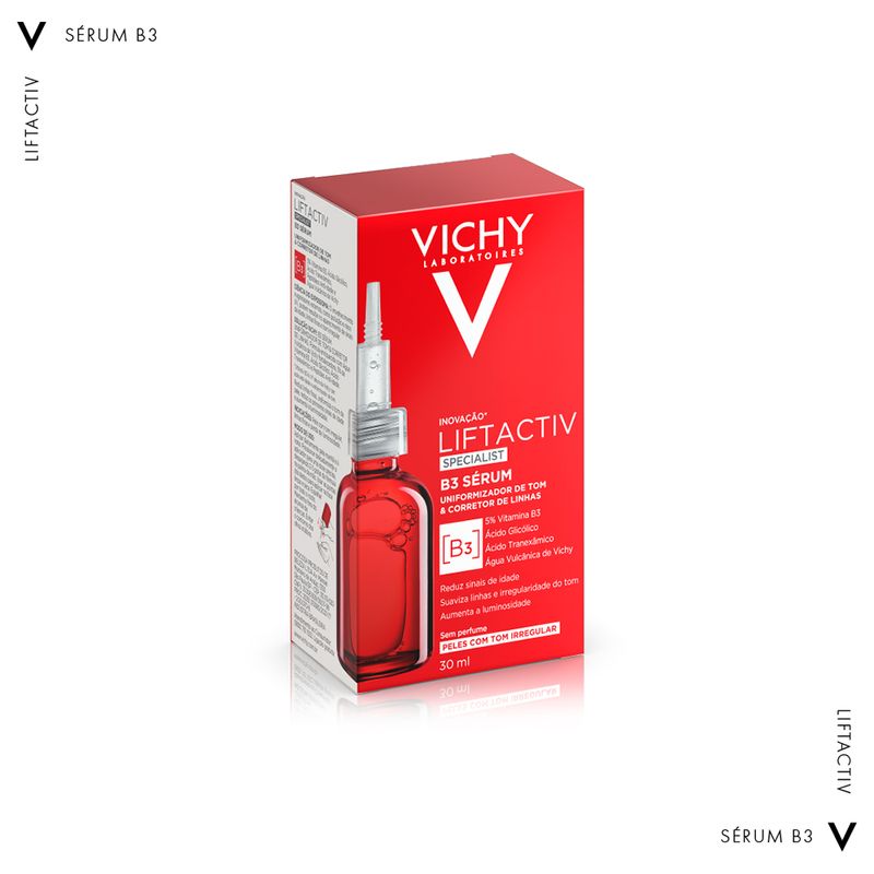 Serum-Facial-Antirrugas-e-Uniformizador-de-Tom-com-Vitamina-B3-Vichy-Liftactiv-30-ml-Caixa