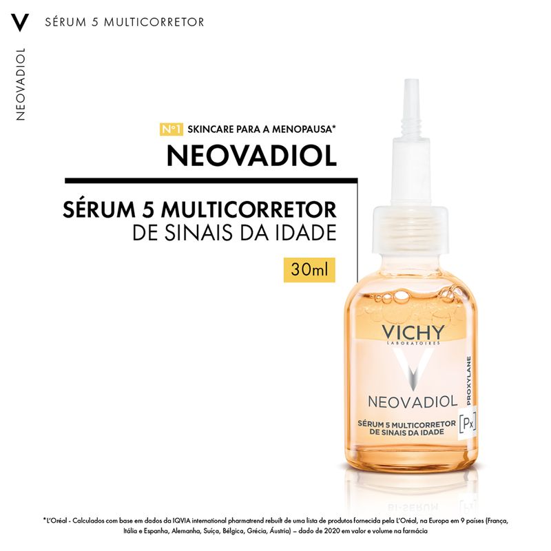 Serum-Facial-Multicorretor-de-Sinais-da-Idade-com-Proxylane-Vichy-Neovadiol-30-ml-Produto