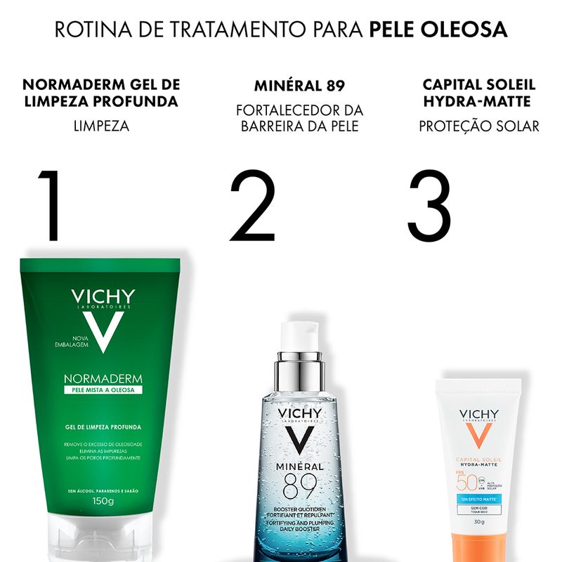 Gel-Facial-de-Limpeza-Profunda-Vichy-Normaderm-150-g-Rotina-
