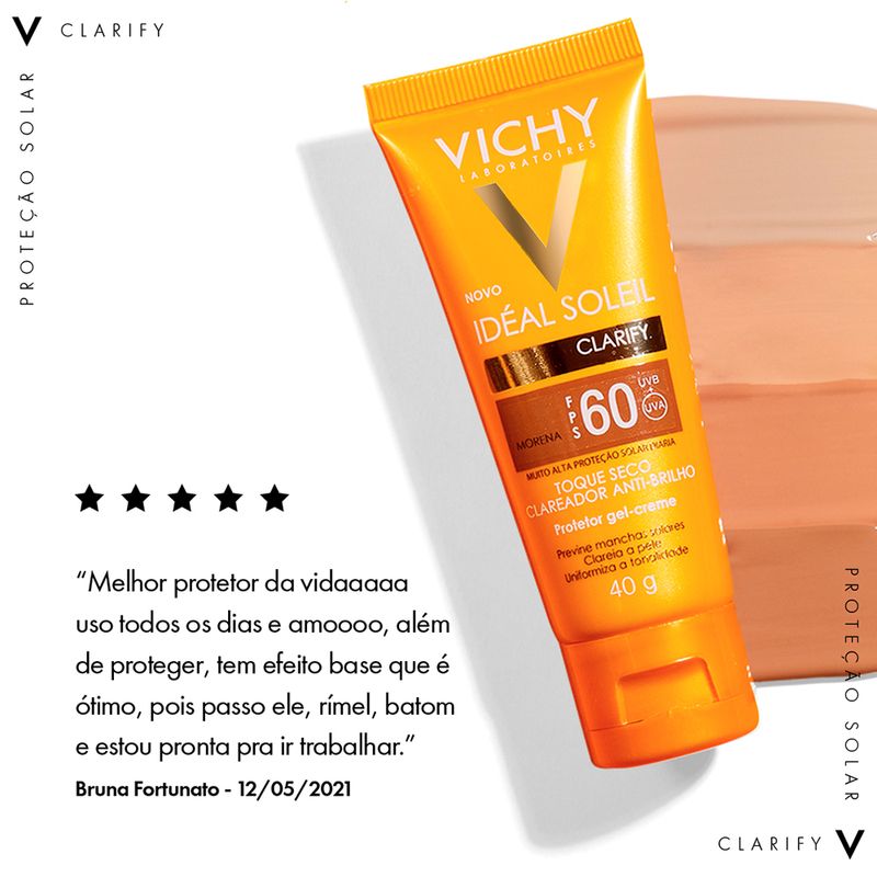 Protetor-Solar-Facial-Semi-Matte-FPS-60-Vichy-Ideal-Soleil-Extra-Claro-40-g-Opiniao
