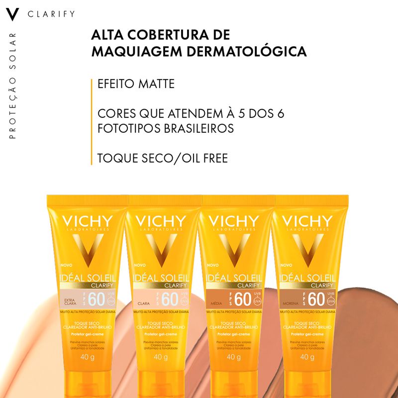 Protetor-Solar-Facial-Semi-Matte-FPS-60-Vichy-Ideal-Soleil-Media-40-g-Cobertura
