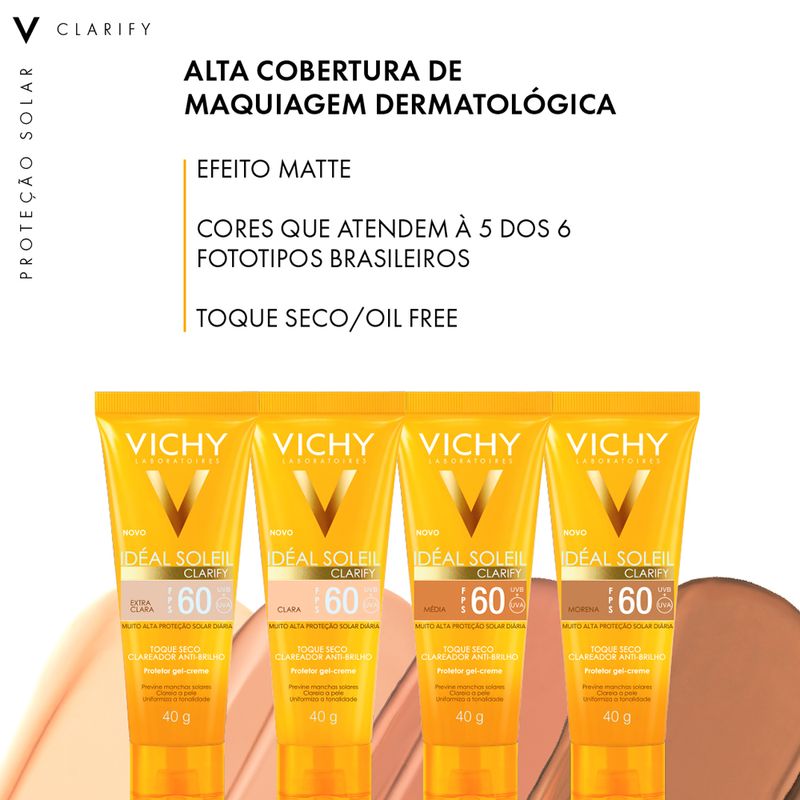 Protetor-Solar-Facial-Semi-Matte-FPS-60-Vichy-Ideal-Soleil-Morena-40-g-Cobertura