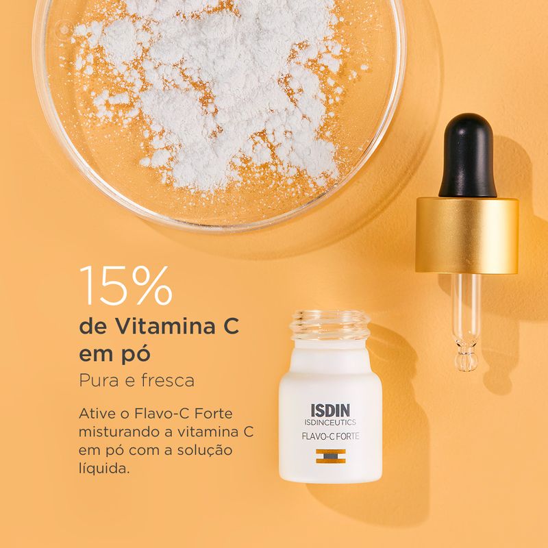 Kit-Serum-Facial-Antioxidante-Isdin-Isdinceutics-Flavo-C-Forte-3-x-53-ml-Ativos-Principais