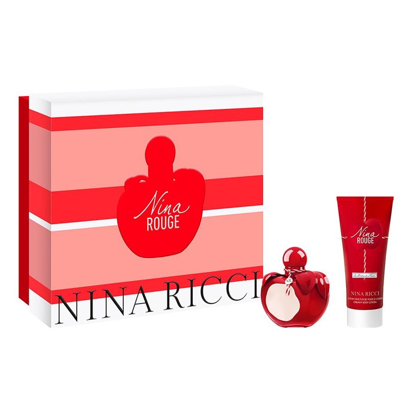 Kit-Perfume-Nina-Ricci-Nina-Rouge-Feminino-Eau-de-Toilette-50-ml-Locao-Corporal-75-ml-Vitrine
