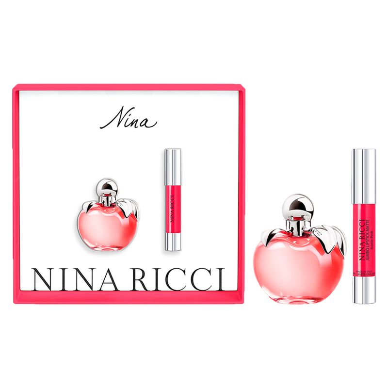 Kit-Perfume-Nina-Ricci-Nina-Feminino-Eau-de-Toilette-50-ml-Batom-Nina-Ricci-Vitrine