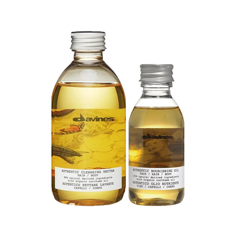 Kit-Davines-Authentic-Shampoo-280-ml-Oleo-140-ml-Vitrine
