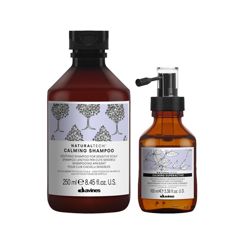 Kit-Davines-Natural-Tech-Calming-Shampoo-250-ml-Spray-Calmante-100-ml-Vitrine