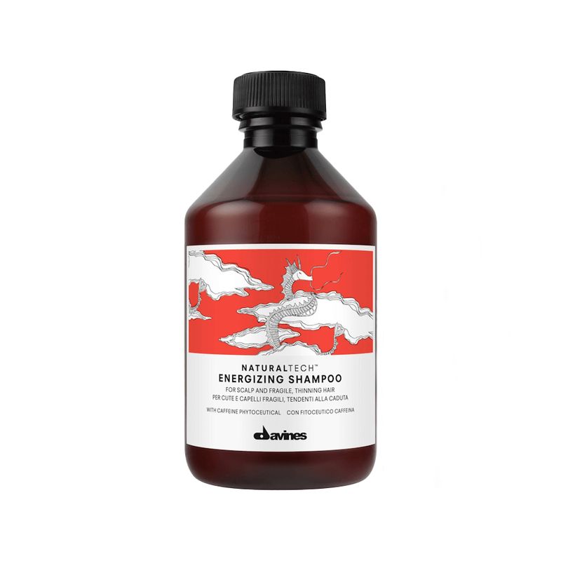 Kit-Davines-Natural-Tech-Energizing-Shampoo-250-ml-Gel-150-ml-Frasco-Shampoo