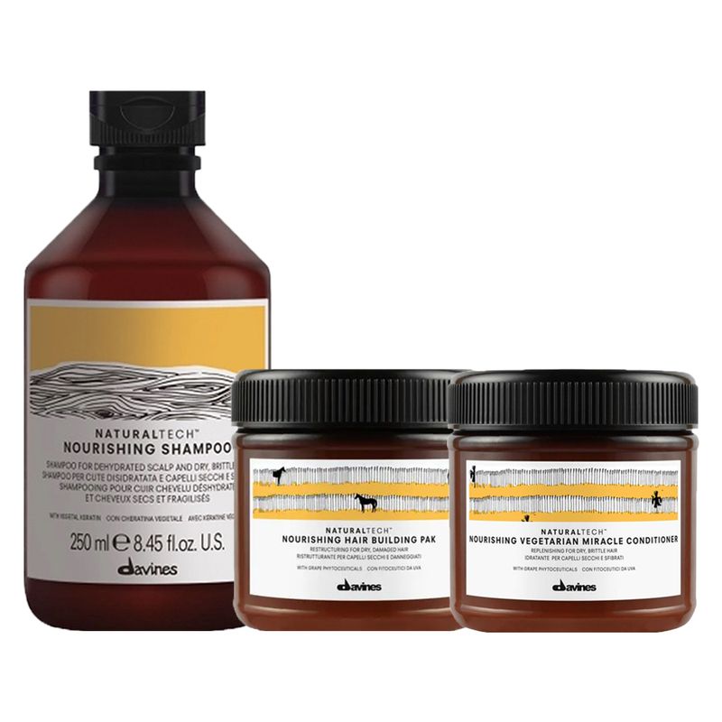 Kit-Davines-Natural-Tech-Nourishing-Shampoo-250-ml-Condicionador-250-ml-Mascara-Building-Pak-250-ml-Vitrine