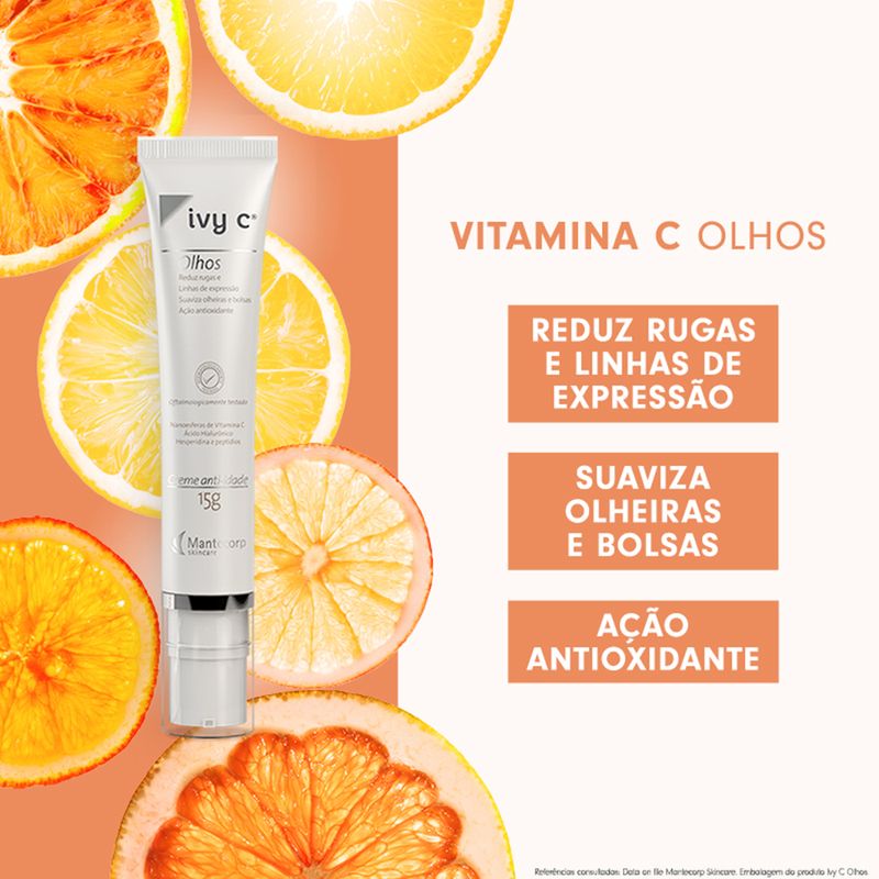 Gel-Rejuvenescedor-para-Area-dos-Olhos-Vitamina-C-Mantecorp-Ivy-C-15-g-Resultado