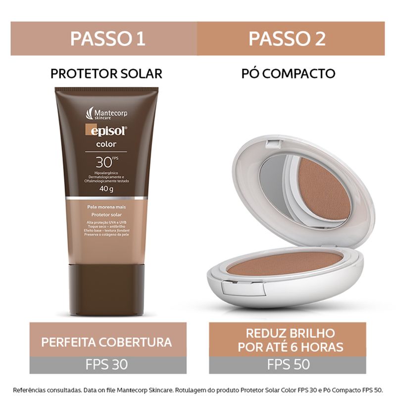 Protetor-Solar-em-Po-Facial-Mantecorp-Episol-Color-FPS-50-Morena--10-g-Passo-a-Passo