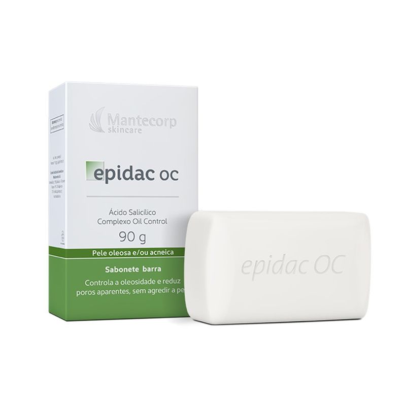 Sabonete-em-Barra-Facial-de-Limpeza-Mantecorp-Epidac-OC-90-g-Produto