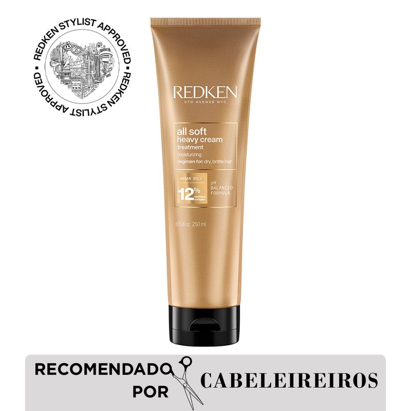 Mascara-de-tratamento-Heavy-Cream-Redken-All-Soft-250ml-Selo