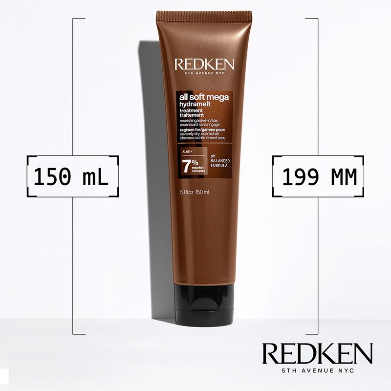 Leave-in-Redken-all-soft-mega-hydramelt-150ml-Frasco