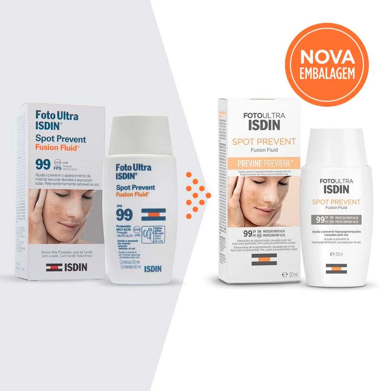 Protetor-Solar-Facial-Isdin-Foto-Ultra-Spot-Prevent-FPS-99-50-ml-Modelo