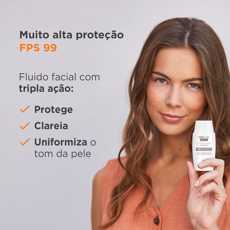 Clareador-Facial-Isdin-Foto-Ultra-Active-Unify-FPS-99-50-ml-Informativo