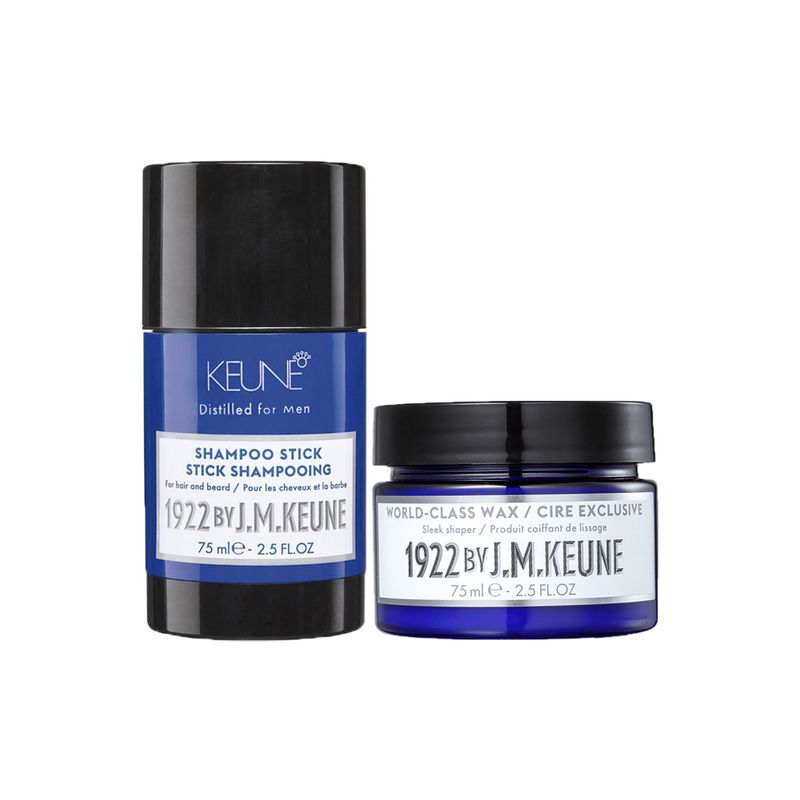 Kit-Keune-1922-By-J.M-–-Shampoo-75-ml---Fixador-75-ml-Vitrine