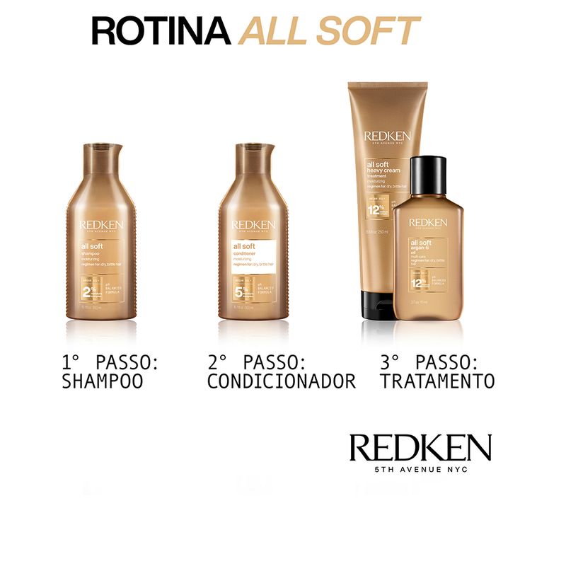 Shampoo-Redken-All-Soft-300-ml-Rotina